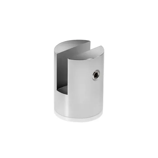 [SM38-050SC] Aluminum Satin Chrome Finish Projecting Gripper, Holds Up To 1/8'' to 1/2'' Material