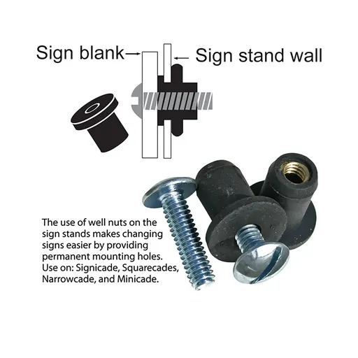 [PC-WELLNUTS] Well Nuts (Pack of 20 Well Nuts and 20 Screws)