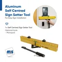 Self-Centering Sign Setter Tool, Easy Sign Installation Accessory (Monopod Not Included)