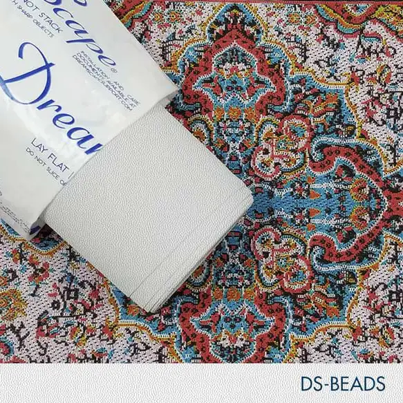54 x 50 Yards Roll - DreamScape Premium Polymeric Printable White Vinyl WallWrap - Beads Texture - 27.0 Mil - Clear Back Permanently Repositionable Adhesive