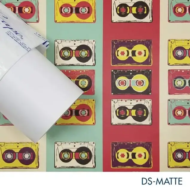 27 x 5 Yards Roll - DreamScape Premium Polymeric Printable White Vinyl WallWrap - Matte Texture - 13.5 Mil - Clear Back Permanently Repositionable Adhesive