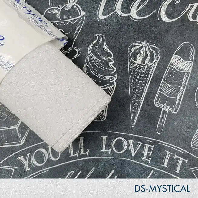 54'' x 50 Yards Roll - DreamScape Premium Polymeric Printable White Vinyl WallWrap - Mystical Texture - 21.0 Mil - Clear Back Permanently Repositionable Adhesive