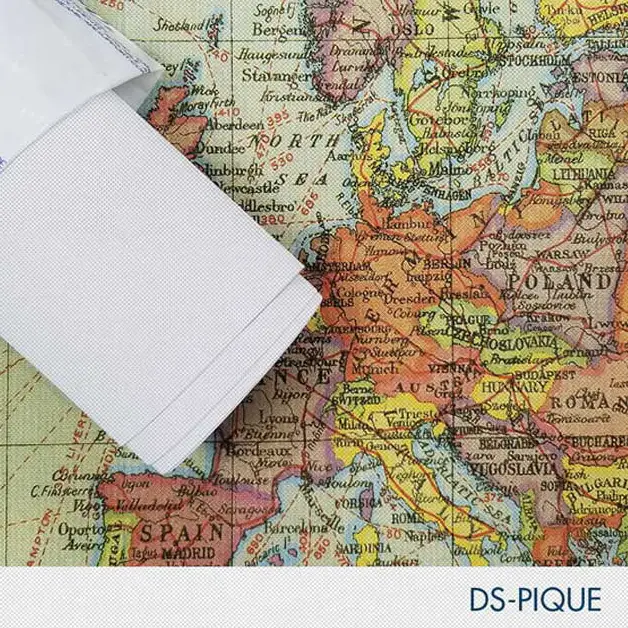 [DS-PIQUE20-5425] 54'' x 25 Yards Roll - DreamScape Premium Polymeric Printable White Vinyl WallWrap - Pique Texture - 27.0 Mil - Clear Back Permanently Repositionable Adhesive