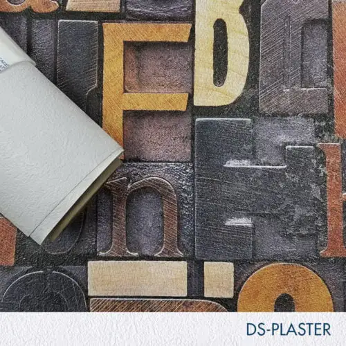 [DS-PLST20-5450] 54'' x 50 Yards Roll - DreamScape Premium Polymeric Printable White Vinyl WallWrap - Plaster Texture - 27.0 Mil - Clear Back Permanently Repositionable Adhesive