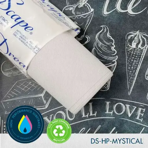 [DS-HPMYST20-54100] 54'' x 100 Yards Roll - DreamScape Premium Polymeric Printable White Vinyl WallWrap - Mystical Texture - 27.0 Mil - Clear Back Permanently Repositionable Adhesive