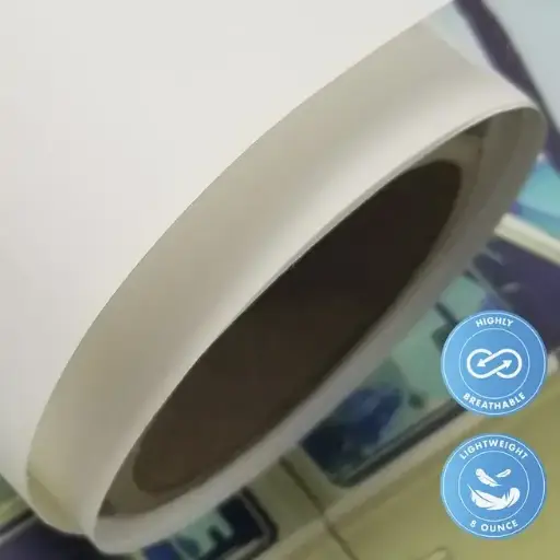 [DS-NOLARPLUS8-5450] 54'' x 50 Yards Roll - DreamScape Premium Polymeric Printable White Vinyl WallWrap - Nolar Texture - 11.0 Mil - Clear Back Permanently Repositionable Adhesive