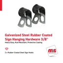 Galvanized Steel Rubber Coated Sign Hanging Hardware