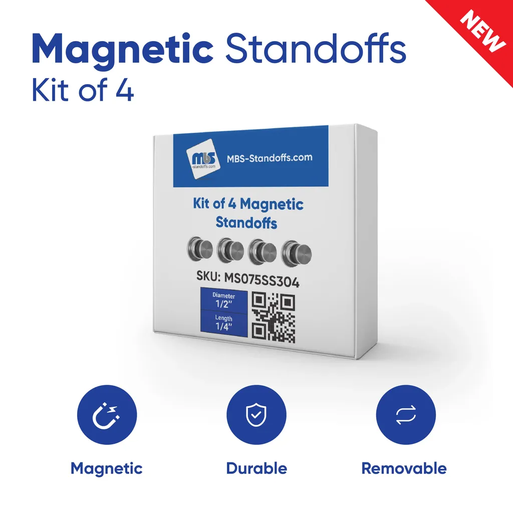 Set of 4 Magnetic Standoffs