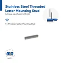 5/16-18 Threaded, 5/16" Diameter Letter Mounting Studs