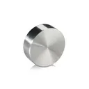 1-1/2" Diameter, 3/8-16 Threaded Heavy Duty Stainless Steel Caps for Glass Railings