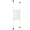 Ceiling/Floor/Wall Adjustable Matte Black Aluminum Full Acrylic/ Signature 3 mm Cable System Kits