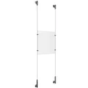 Wall to Wall Clear Anodized Aluminum Full Acrylic/1.5mm Cable System Kits