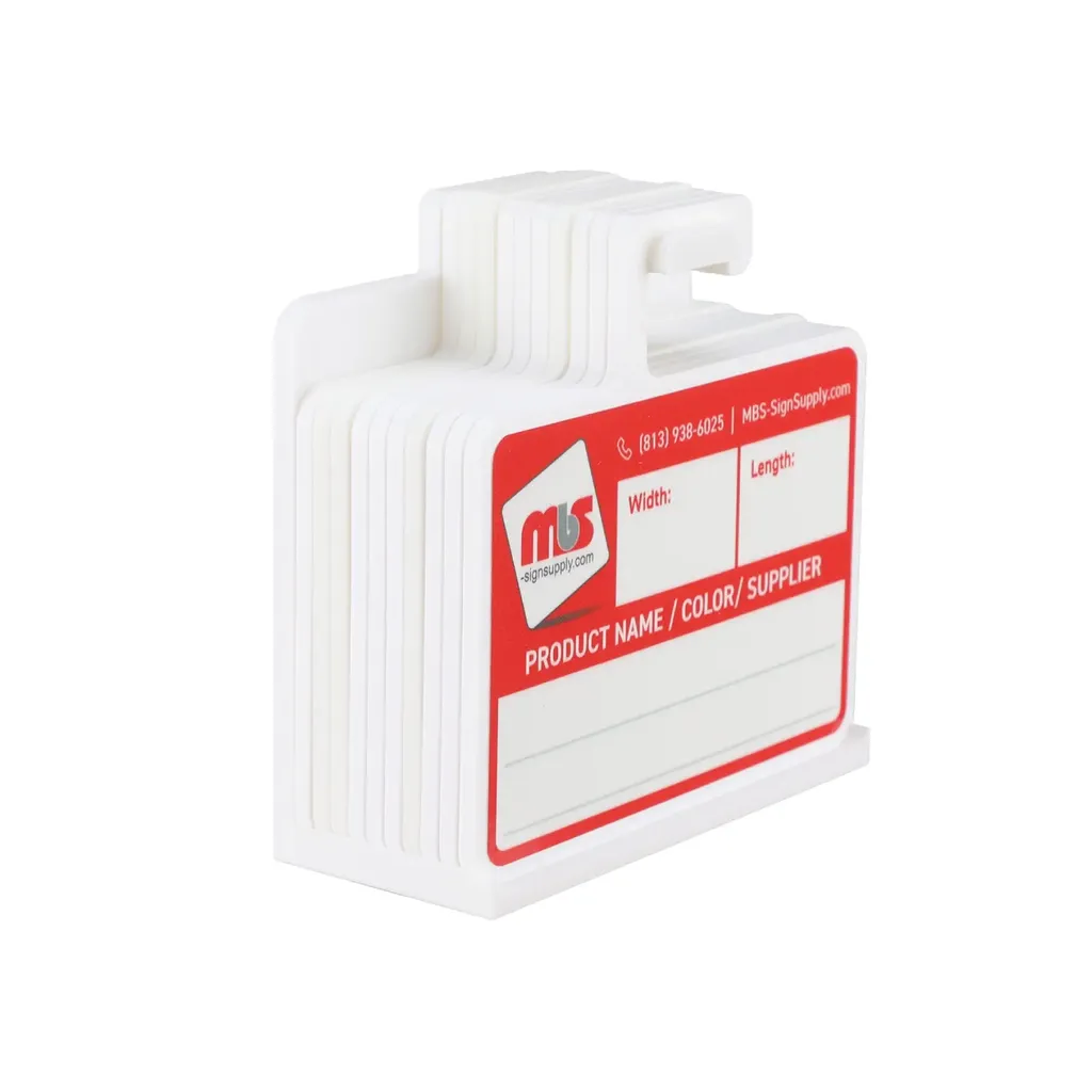 Kit Of 10 3'' Rewritable Mbs-Sign Supply Media Cards with Magnetic Wall Organizer