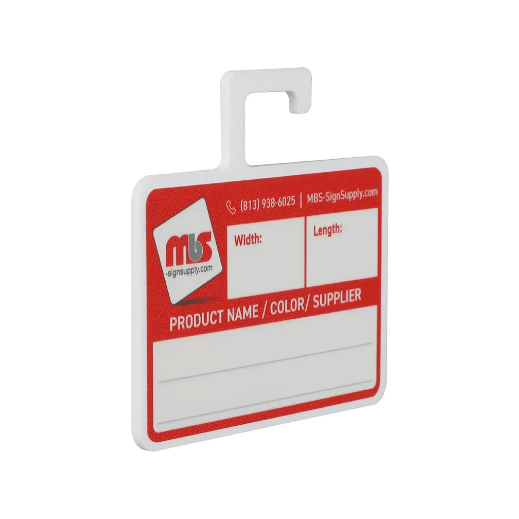 Rewritable Mbs-Sign Supply Media Card Hook