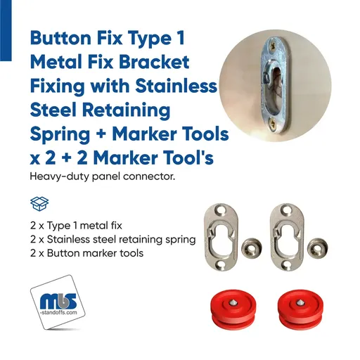 Type 1 Metal Fix + Stainless Steel Retaining Spring Complete Kits with Marker Tools