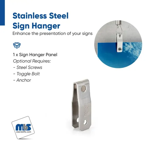 Stainless Steel Sign Hangers