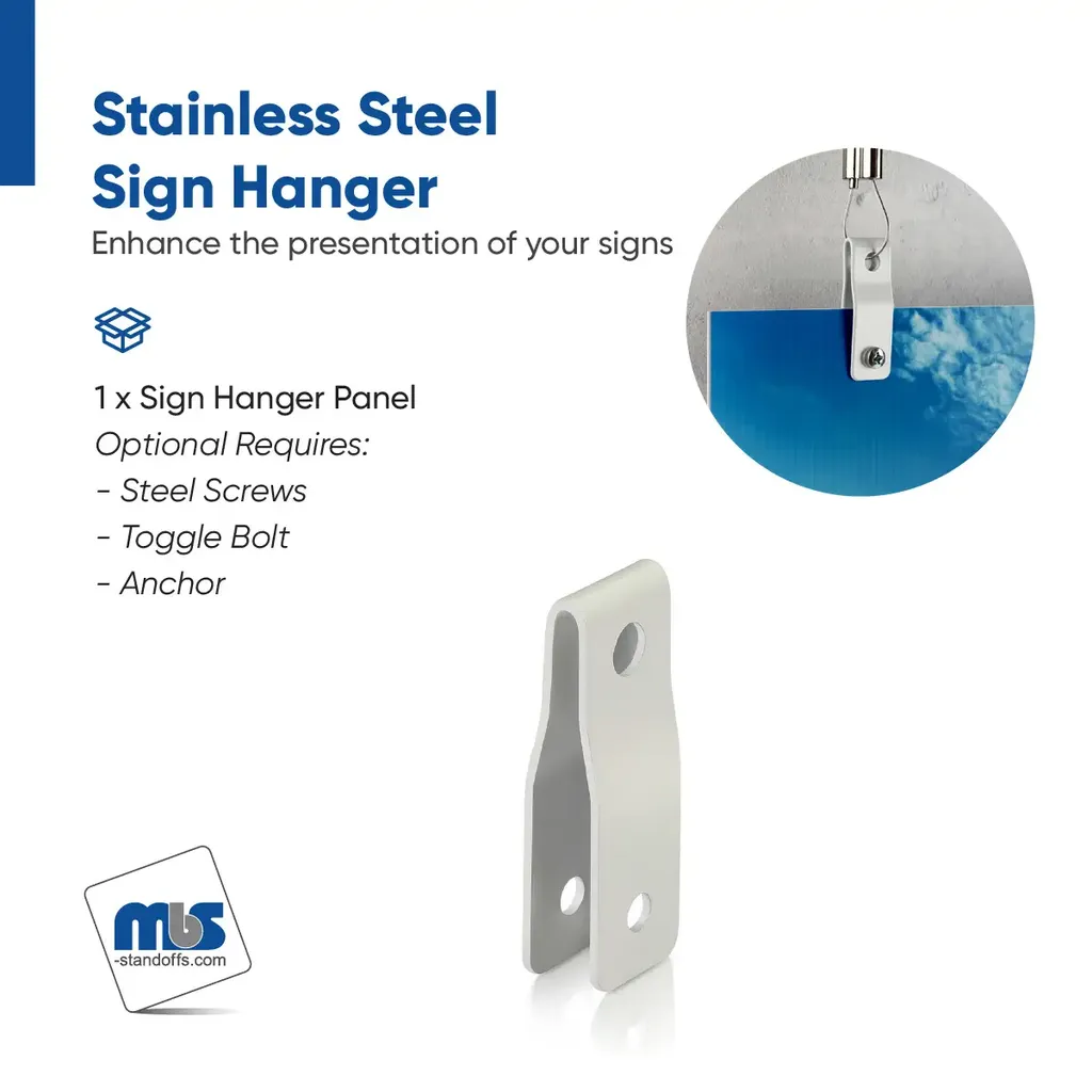 Aluminum White Panel Hangers