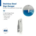 Aluminum White Panel Hangers