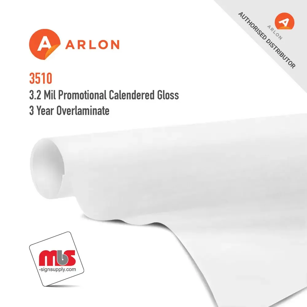 Arlon 3510 Promotional Calendered Gloss 3 Year Overlaminate