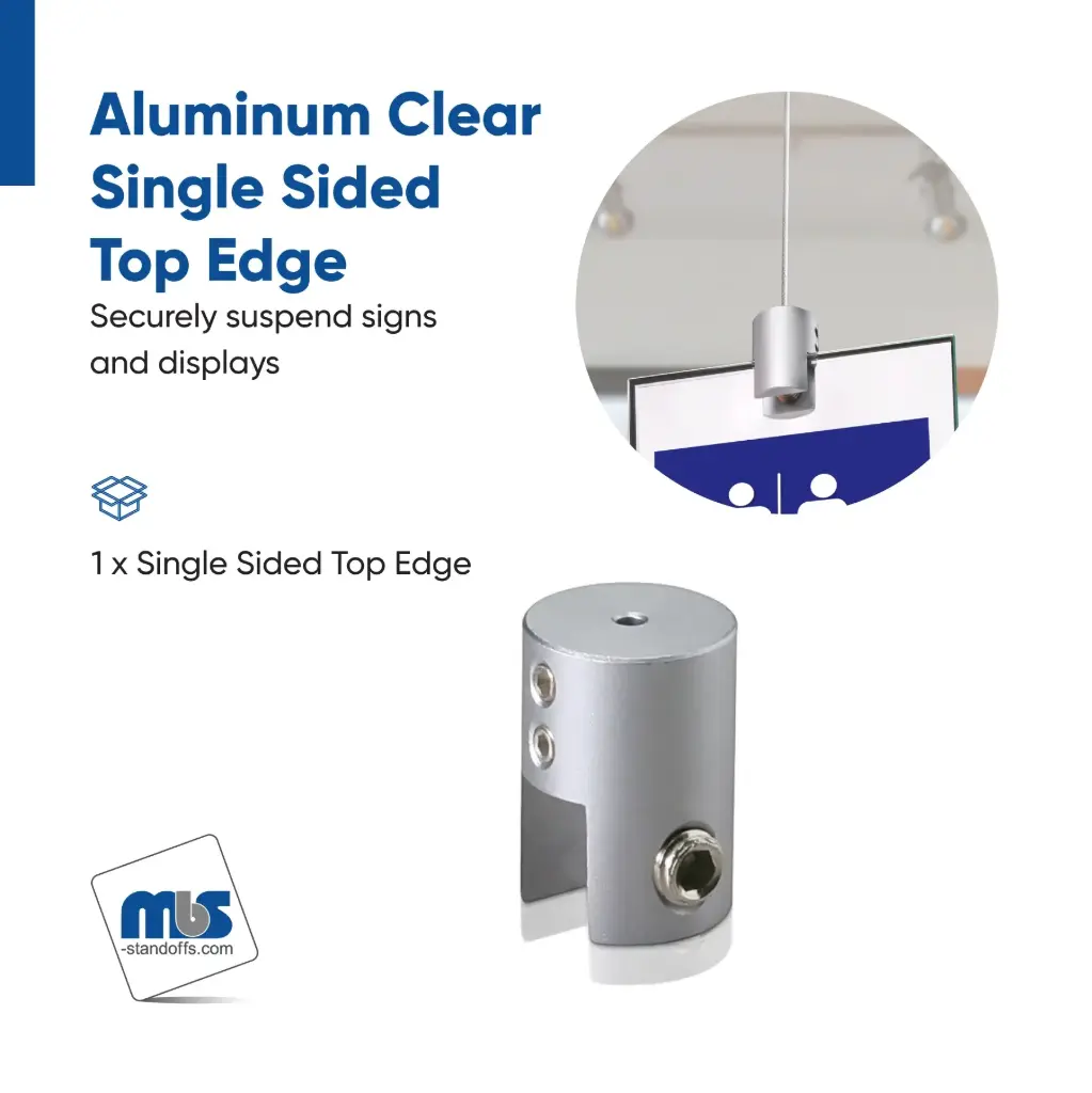 Top-Edge Supports for 1/16" Diameter Cable