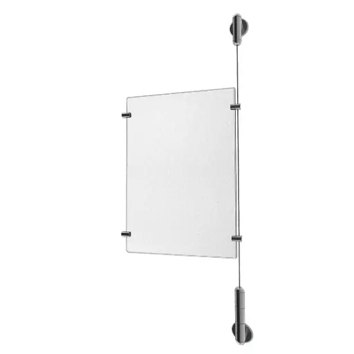 Extension Kits for Stainless Steel Single Column Wall-to-Wall Cable System Displays