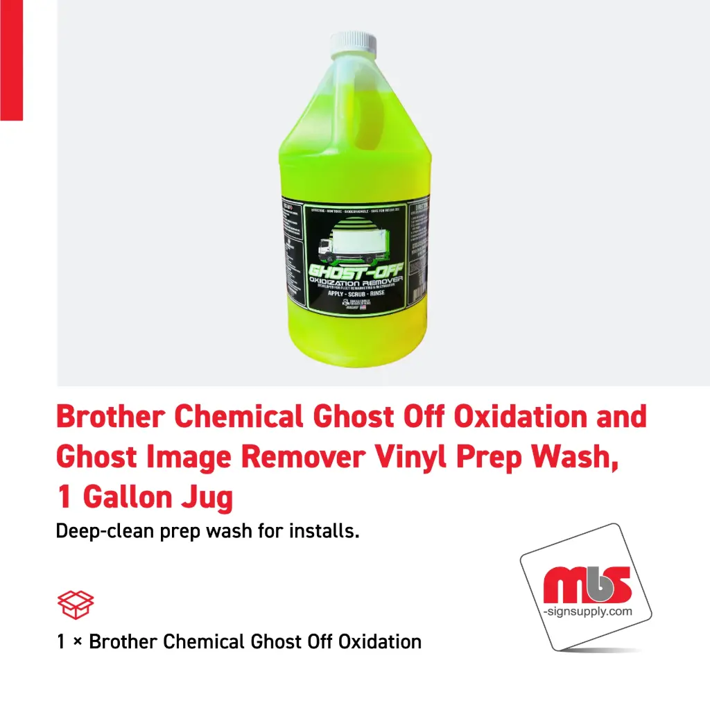 Brothers Chemical Ghost-Off - Oxidation Remover & Vinyl Prep Wash Regular price