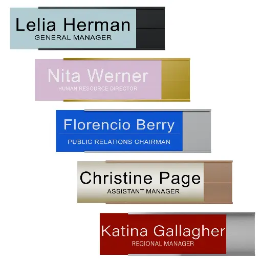 1'' Wall & Door Name Plates