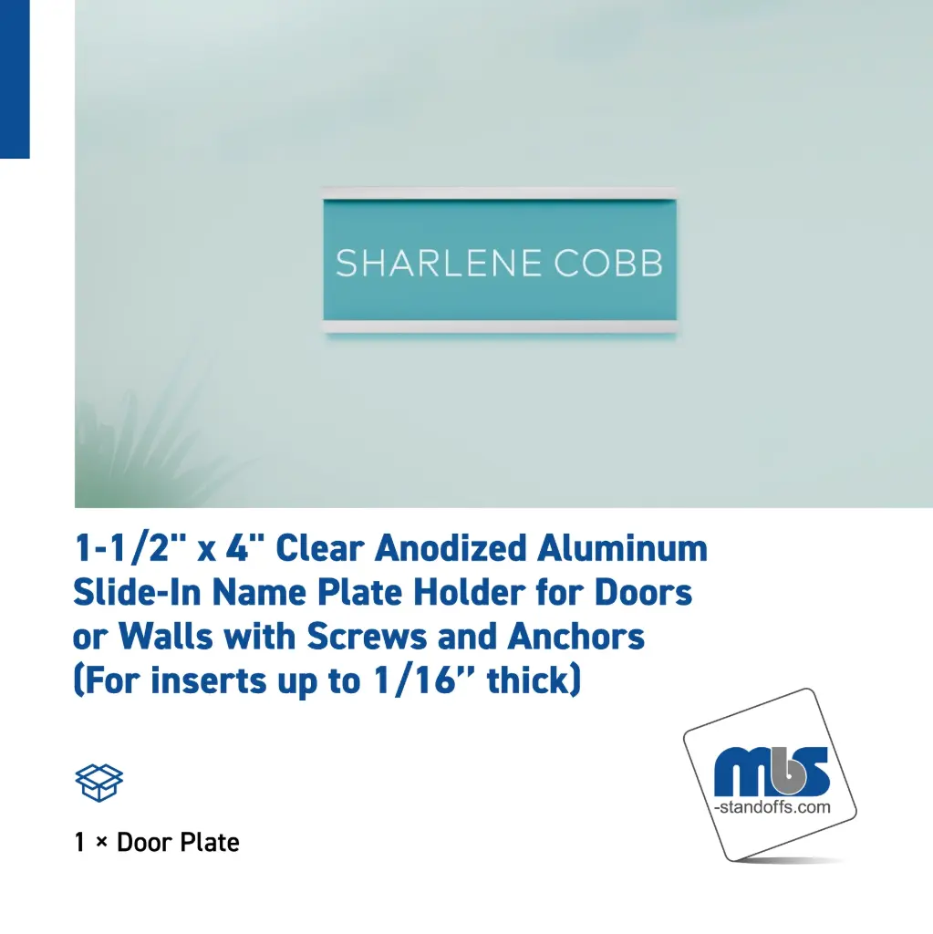 1-1/2'' Wall & Door Name Plates