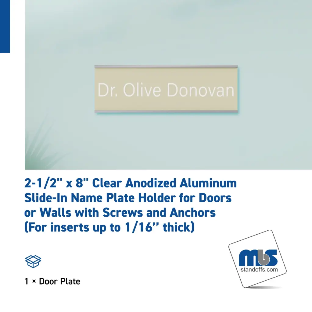 2-1/2'' Wall & Door Name Plates