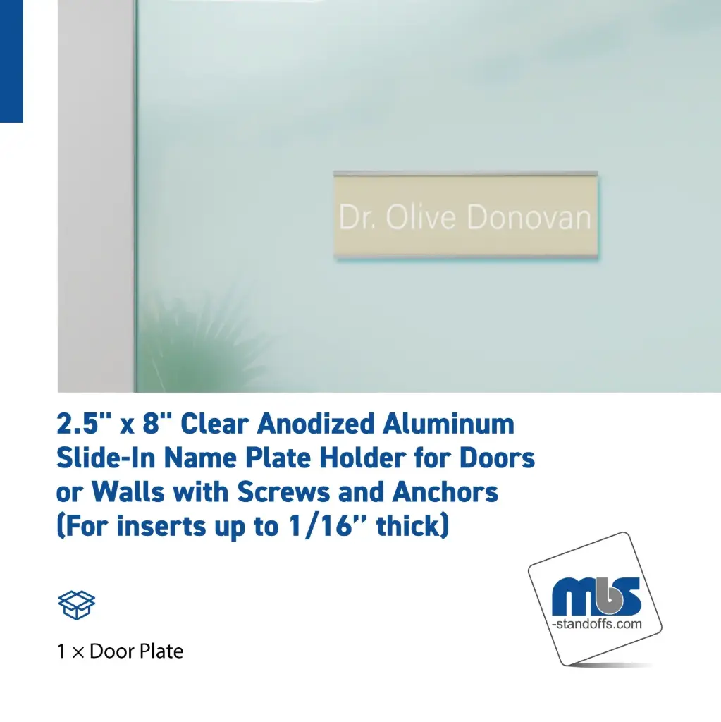 2-1/2'' Wall & Door Name Plates