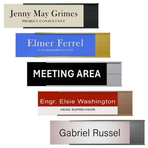 2-1/2'' Wall & Door Name Plates