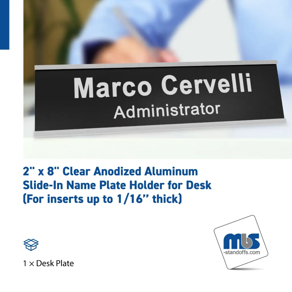2'' Desktop Slide-In Name Plates
