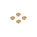 Set of 4 Stainless Steel Screw Cap Cover Brass Insert