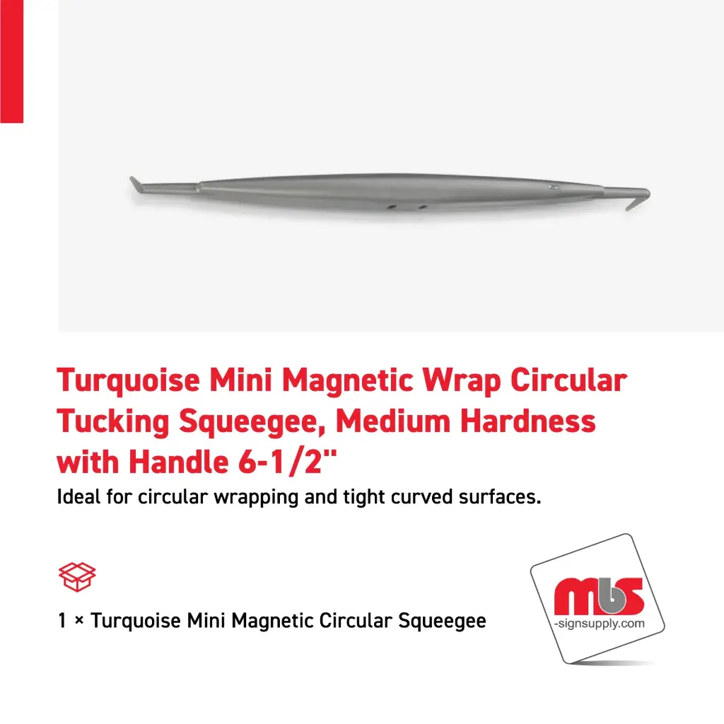 1'' Grey Mini Magnetic Wrap Puller, Hard Hardness with 6-1/2'' Handle