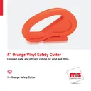 4'' Orange Vinyl Safety Cutter