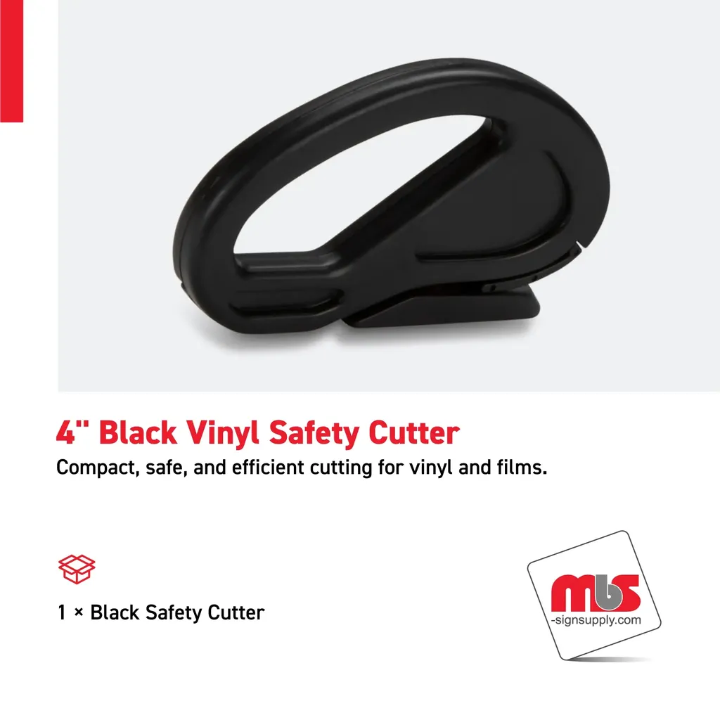 4'' Black Vinyl Safety Cutter