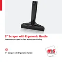 6'' Scraper with Ergonomic Handle