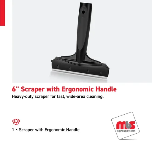 [SP-0108] 6'' Scraper with Ergonomic Handle
