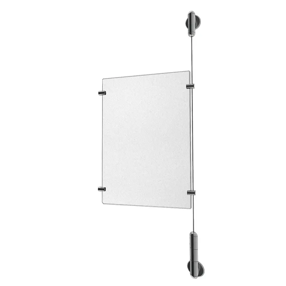 Clear Acrylic Sign Holder Extension Kit for Media 1 x 8.5'' x 11''