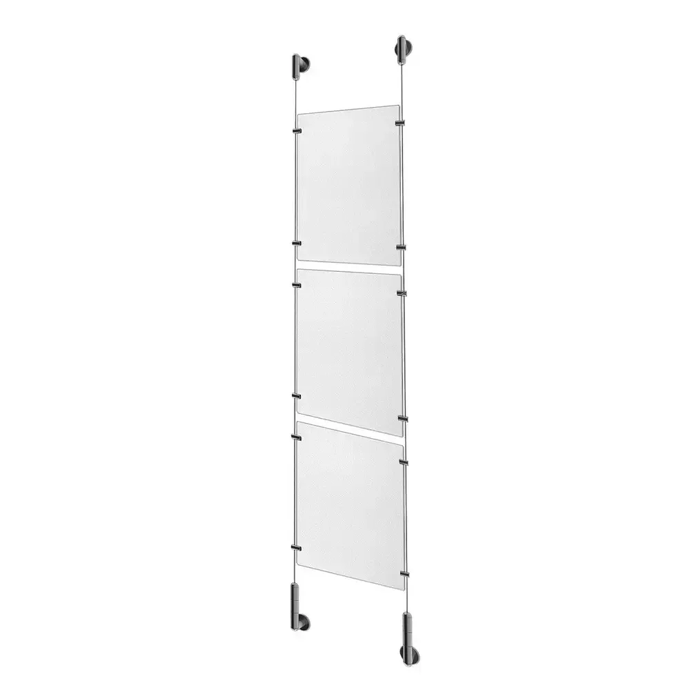 Clear Acrylic Sign Holder Kit for Media 3 x 8.5'' x 11''