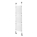 Clear Acrylic Sign Holder Kit for Media 3 x 8.5'' x 11''