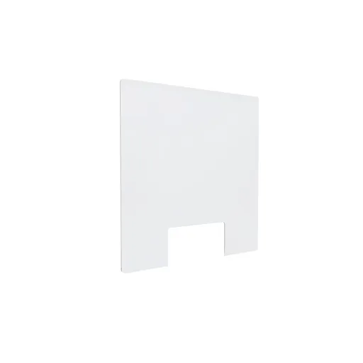 [ASG23X23C] Clear Acrylic Sneeze Guard 23-1/2'' Wide x 23-1/2'' Tall (10'' x 5'' Cut Out) x 0.157'' Thickness