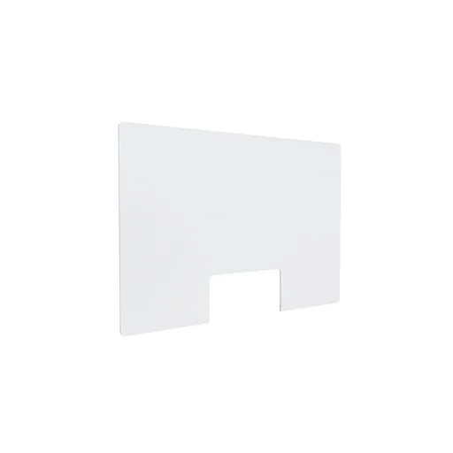 [ASG20X30C] Clear Acrylic Sneeze Guard 20'' Wide x 30'' Tall (10'' x 5'' Cut Out) x 0.157'' Thickness