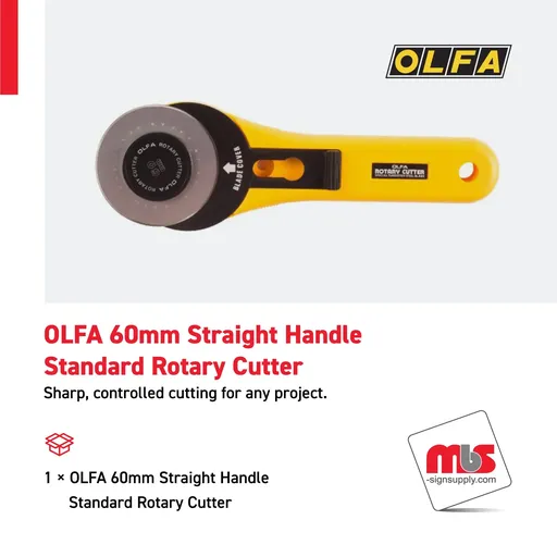 [CT-0804] Olfa 60mm Straight Handle Standard Rotary Cutter
