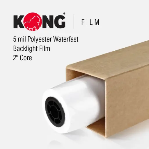 [FD1491-36100M] 36''x100' Roll - 5 MIL Polyester Waterfast Backlight Film - 2'' Core