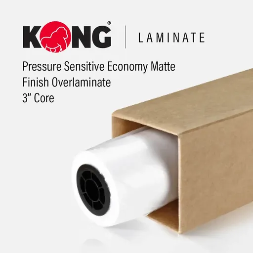 [PSL3090-61150M] 61'' x 150' Roll - Pressure Sensitive Economy Matte Finish Overlaminate - 3'' Core
