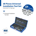 (68 Pieces) Universal Installation Tool Set Dedicated For Signage