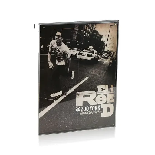 [RAC8511] Clear Acrylic Frame for Media 8.5'' x 11'' (For vertical 1/4'' Rod Systems)