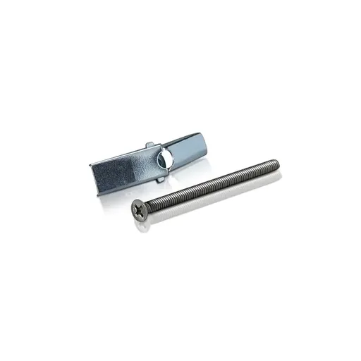 [TBW62200Z] Zinc Screw 6-32 x 2 1/2'' with Toggle Bolt Wings #6-32 (1 x #TBW6, 1 x #2200Z)