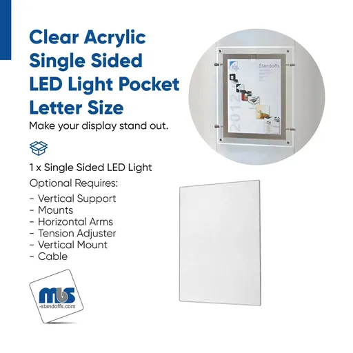 [AS-USP2] Single Sided LED Light Pocket Letter Size
